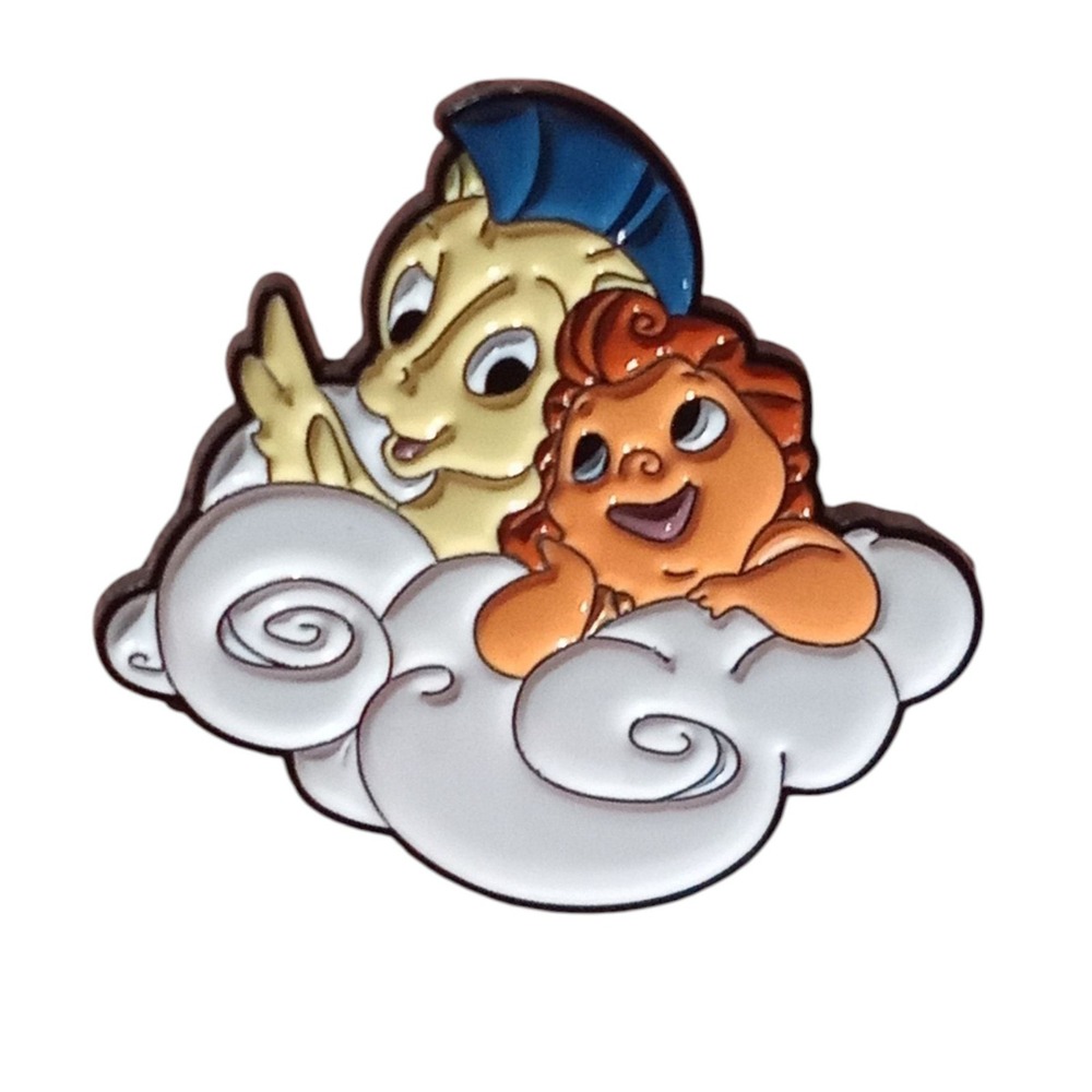 Disney Baby Hercules And Pegasus On Cloud Character Enamel Pin